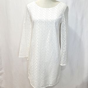 Heyton NWT Size XS Eyelet Ling Sleeve Fully Lined Dress